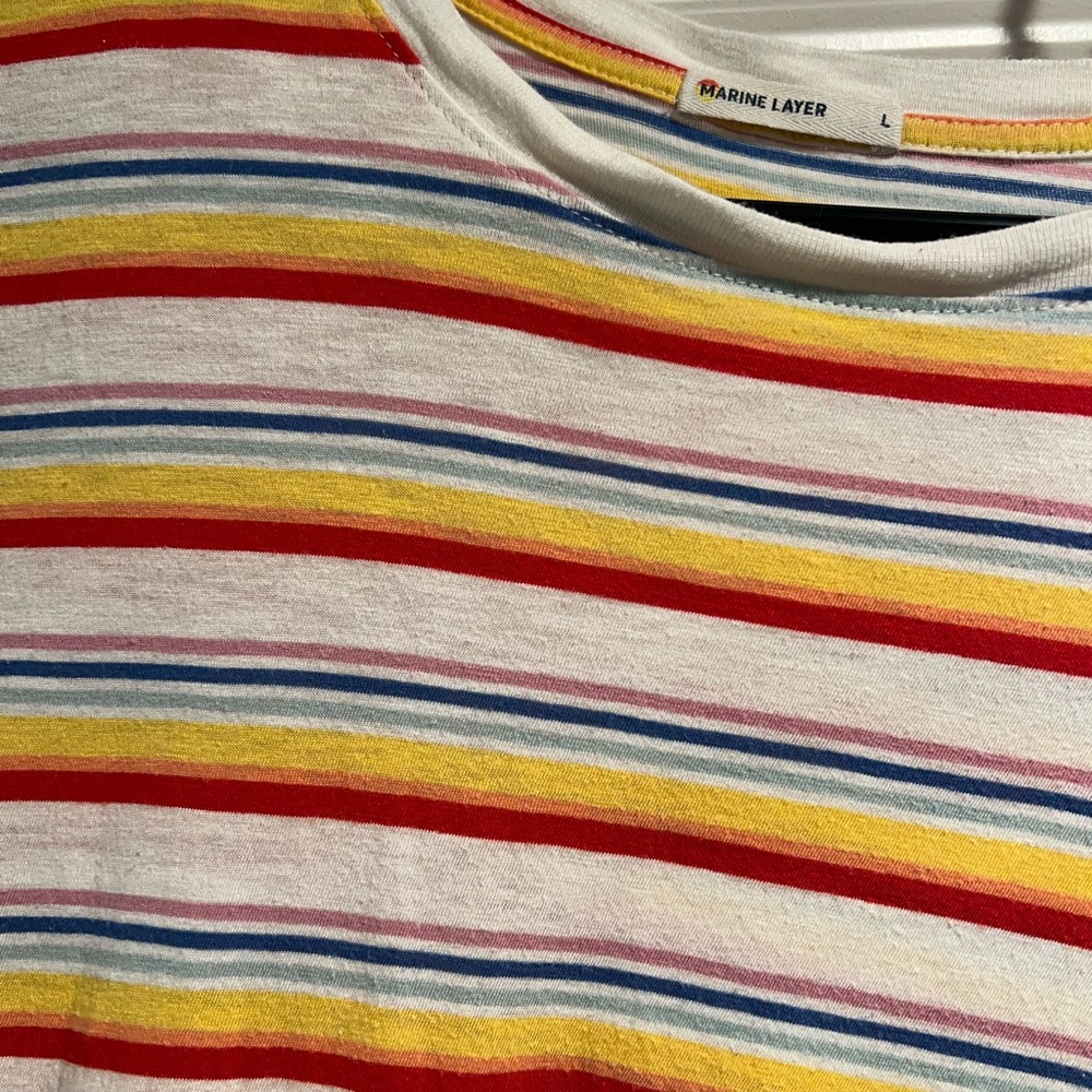 Marine Layer Multicolor Striped Top